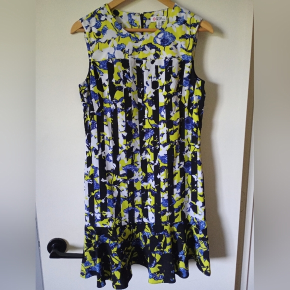 Peter Pilotto Sleeveless Abstract Floral Dress Size Small - Picture 2 of 16